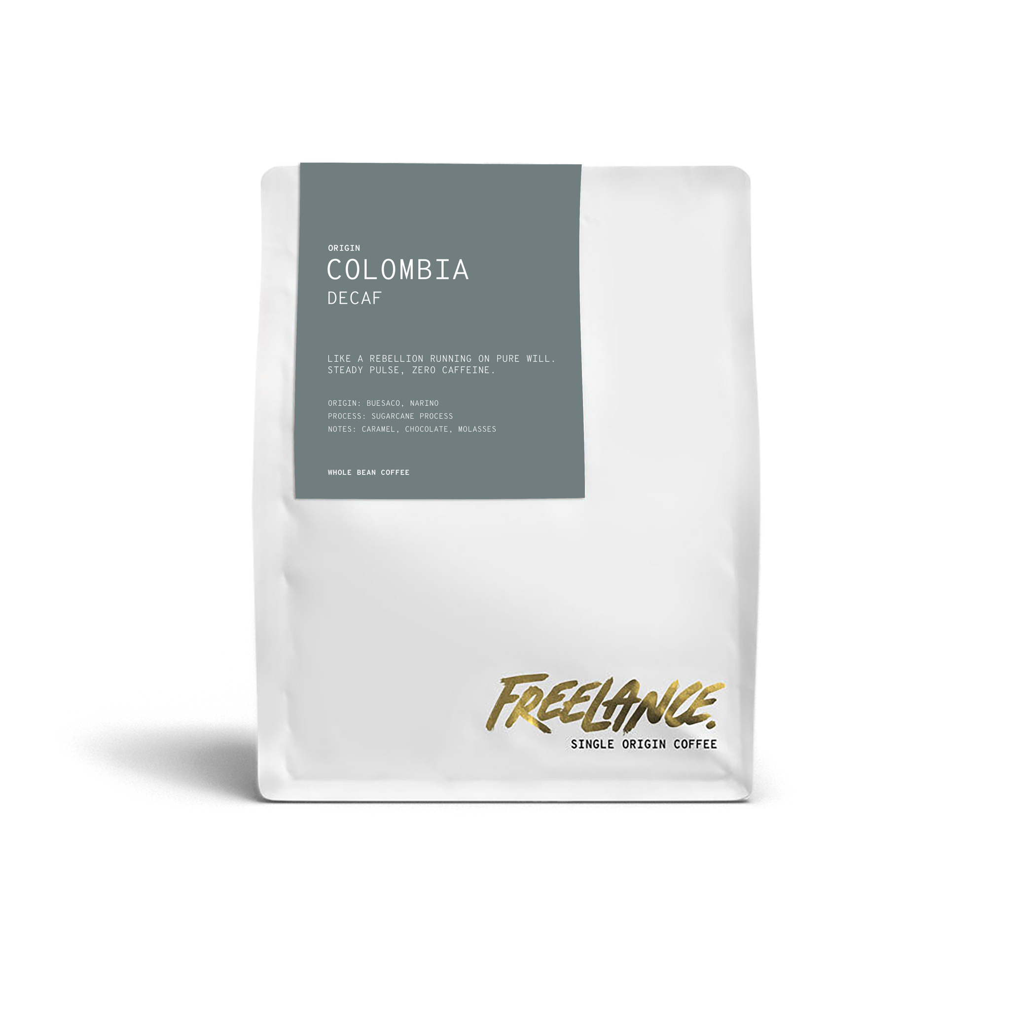Decaf Colombia Narino – Freelance Coffee Project