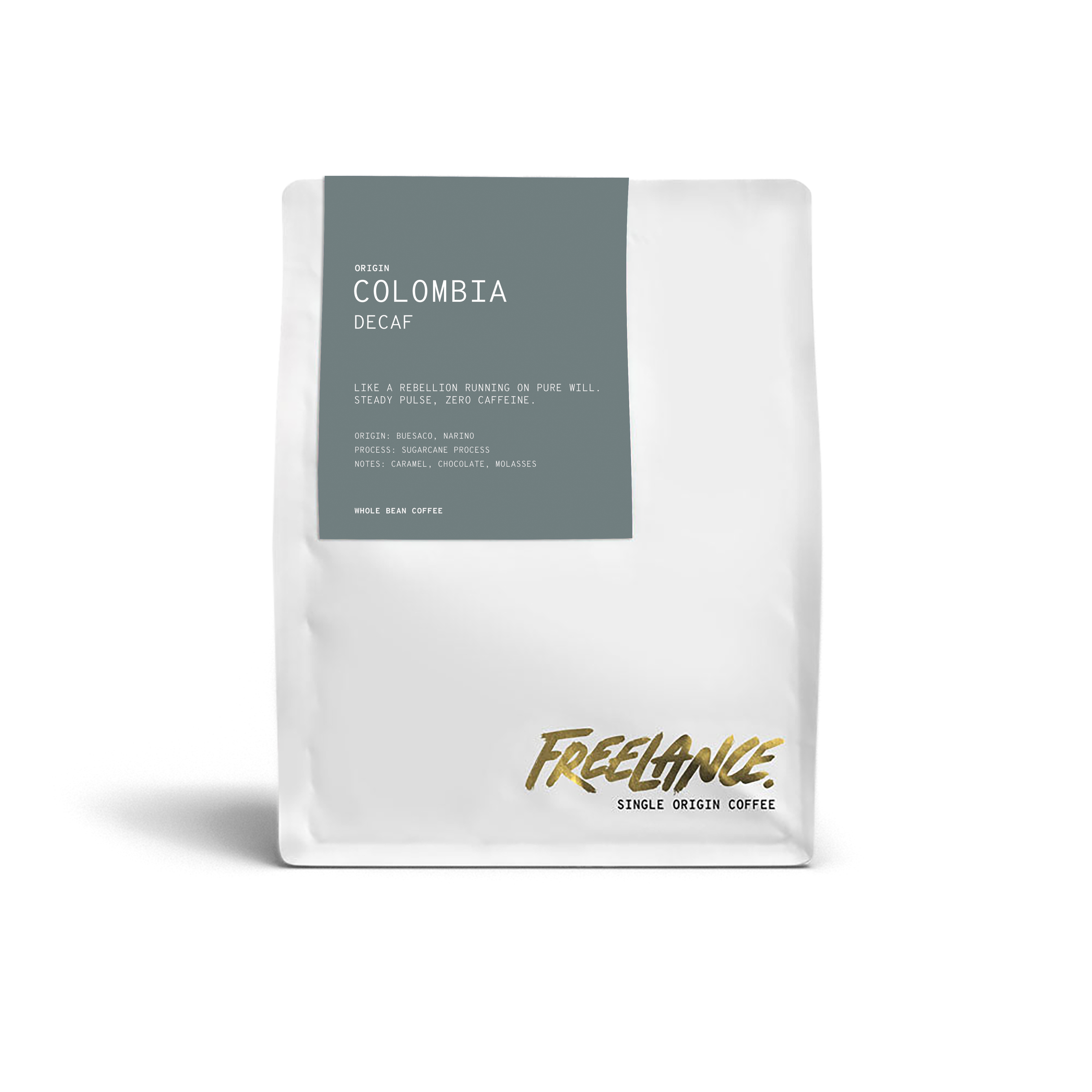 Decaf Colombia Narino – Freelance Coffee Project